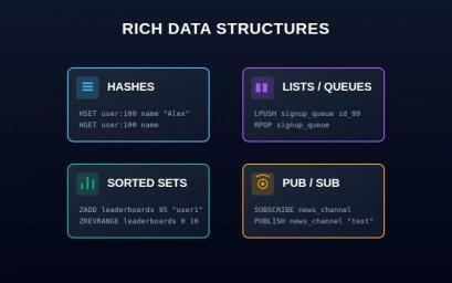 Redis ускоряет работу веб-приложений благодаря хранению данных в RAM Redis ускоряет работу веб-приложений благодаря хранению данных в RAM
